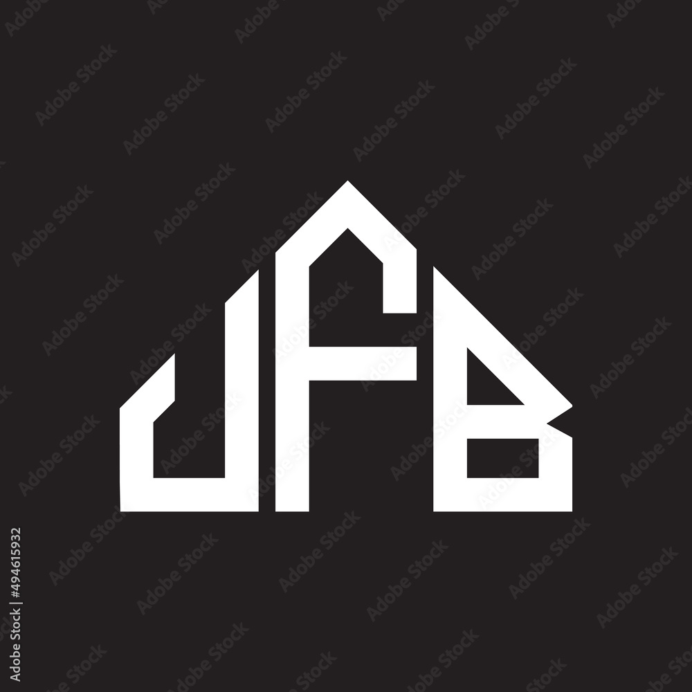 JFB letter logo design on black background. JFB creative initials letter logo concept. JFB letter design. 