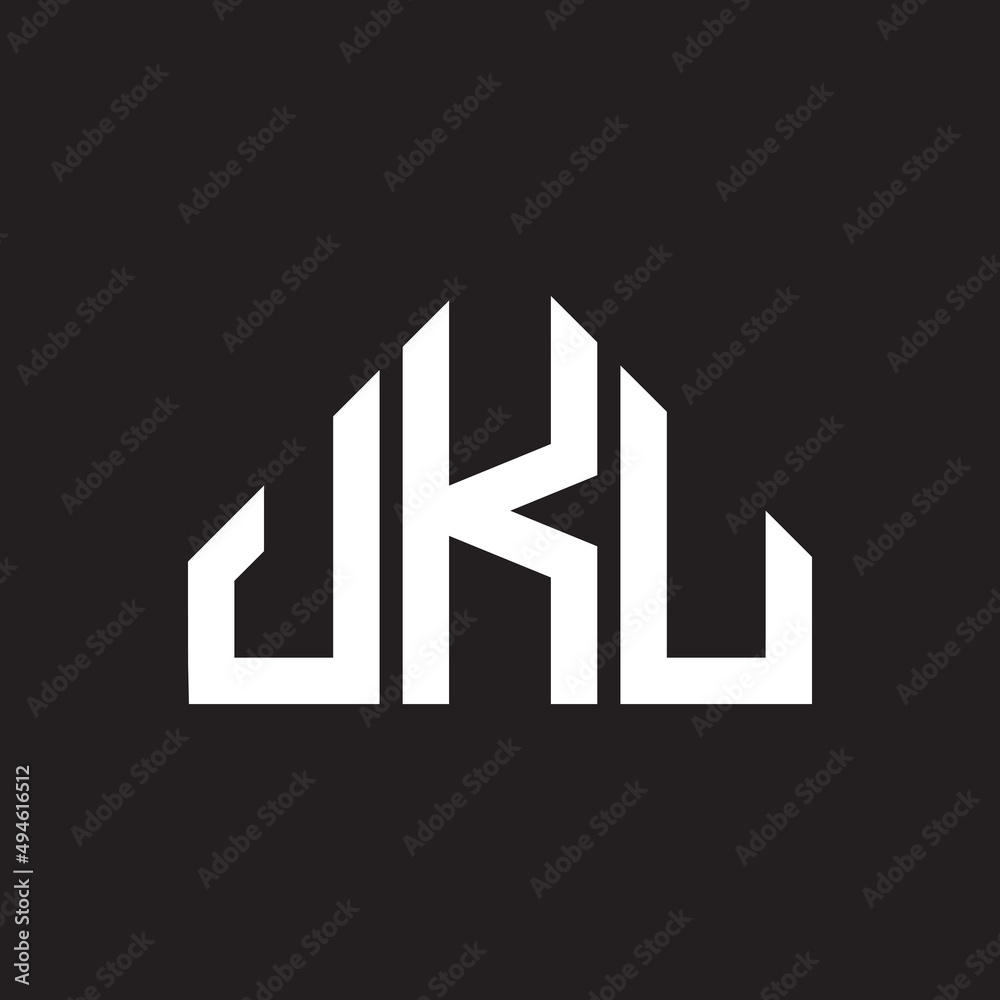 JKU letter logo design on Black background. JKU creative initials letter logo concept. JKU letter design. 