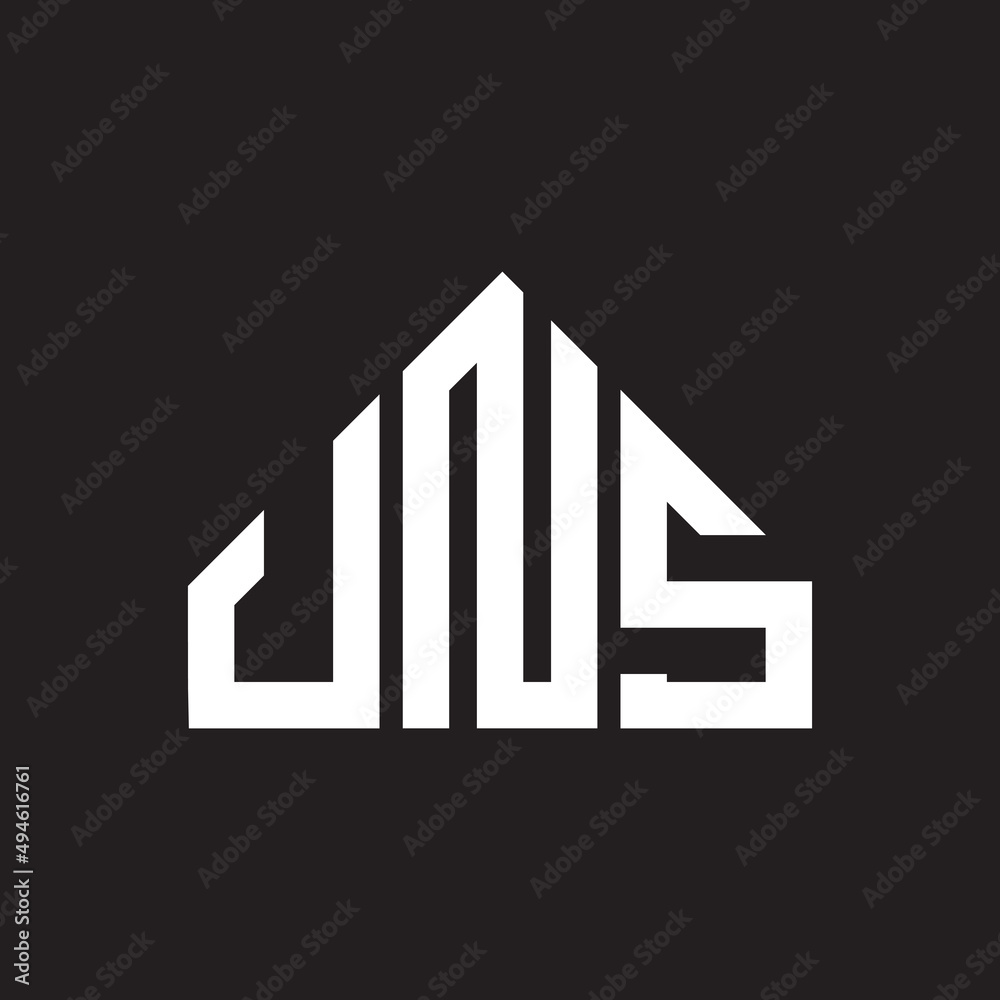 UNS letter logo design on black background. UNS creative initials letter logo concept. UNS letter design. UNS letter logo design on black background. UNS creative initials letter logo concept. UNS letter design.