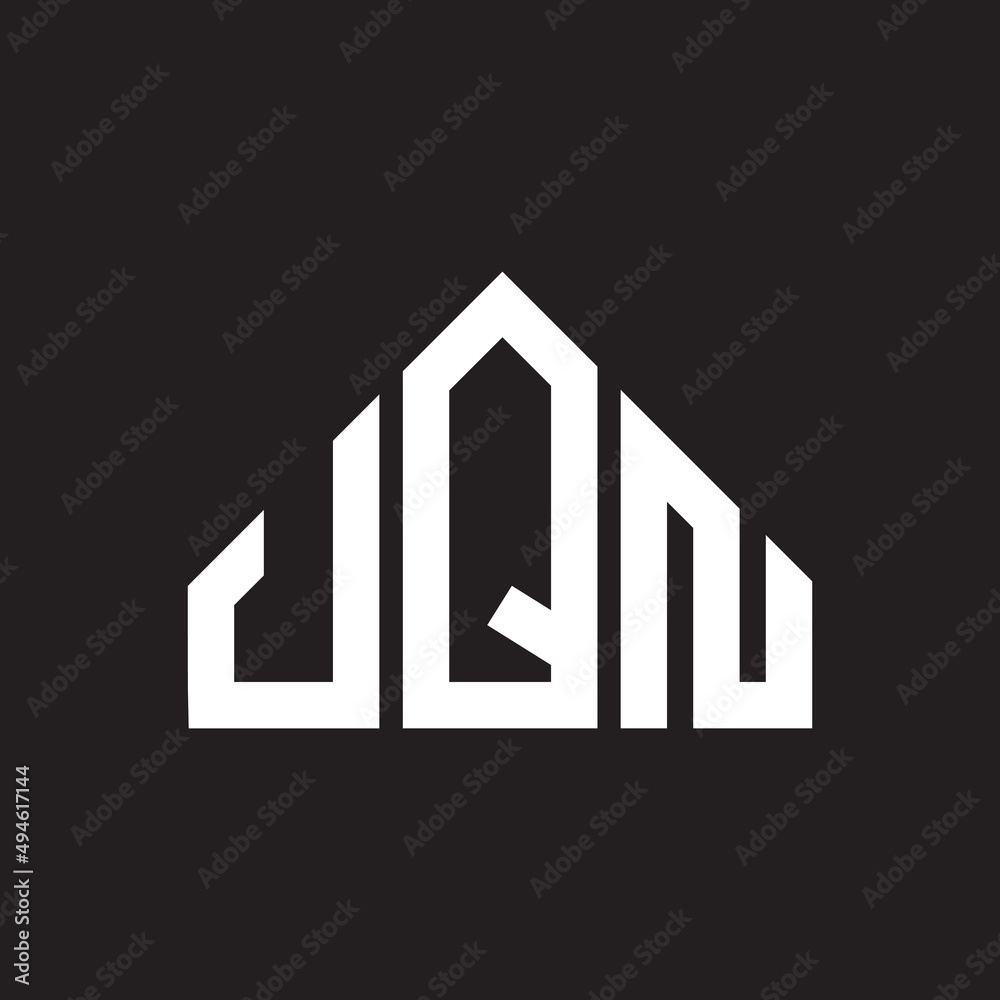 UQN letter logo design on black background. UQN creative initials letter logo concept. UQN letter design. UQN letter logo design on black background. UQN creative initials letter logo concept. UQN letter design.