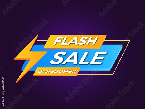 Flash sale limited offer banner design