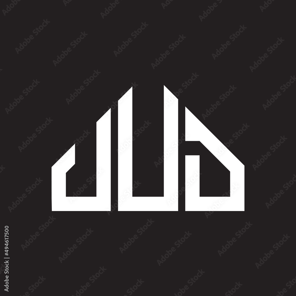 UUD letter logo design on black background. UUD  creative initials letter logo concept. UUD letter design.