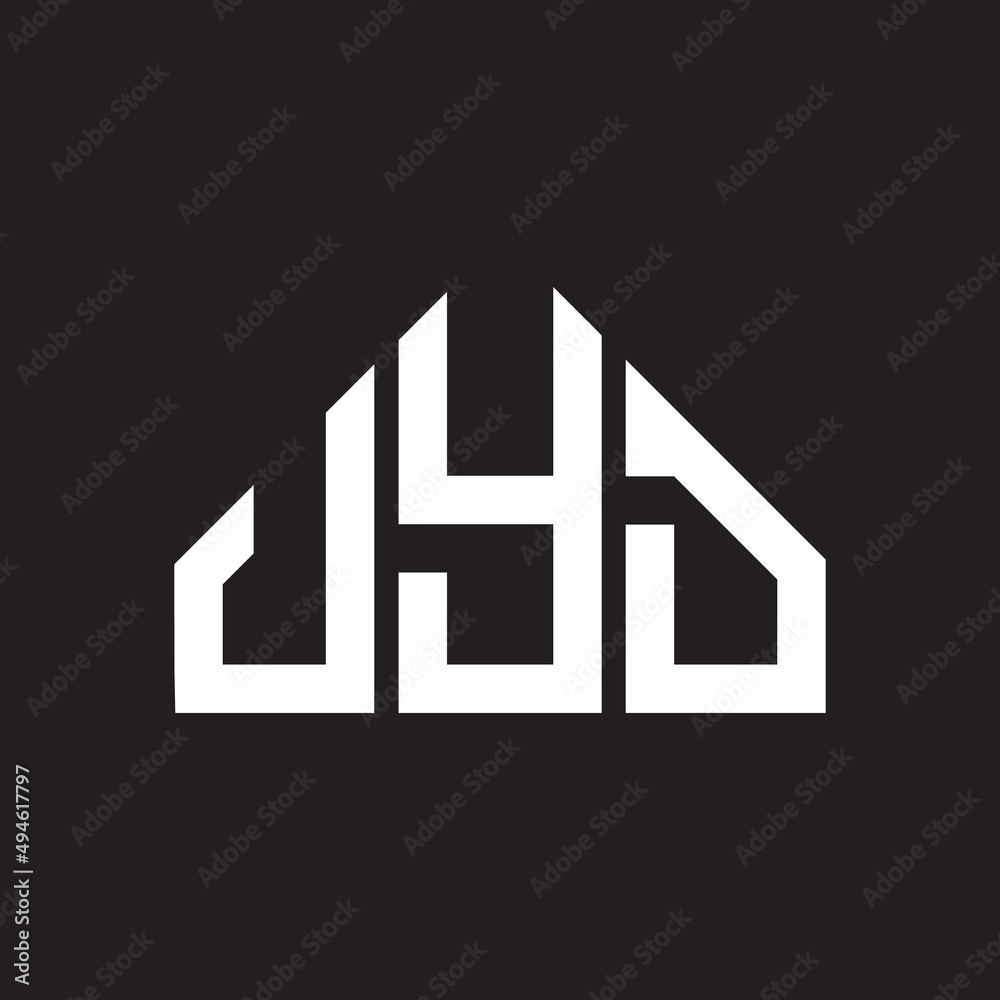 UYD letter logo design on black background. UYD creative initials letter logo concept. UYD letter design. UYD letter logo design on black background. UYD creative initials letter logo concept. UYD letter design.