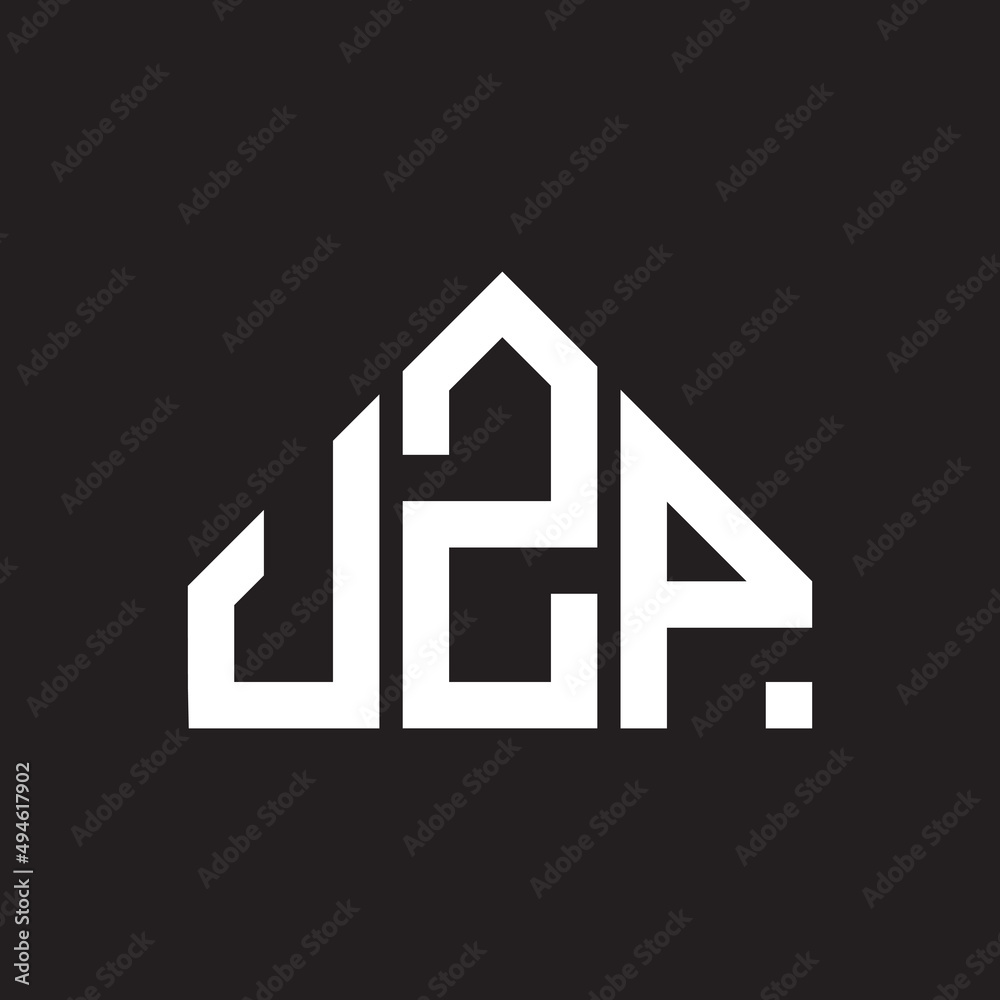 UZP letter logo design on black background. UZP creative initials letter logo concept. UZP letter design. UZP letter logo design on black background. UZP creative initials letter logo concept. UZP letter design.
