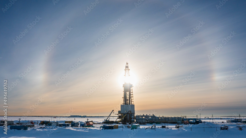 custom made wallpaper toronto digitaldrilling rig on the background of gallo