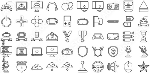 gamer icon set