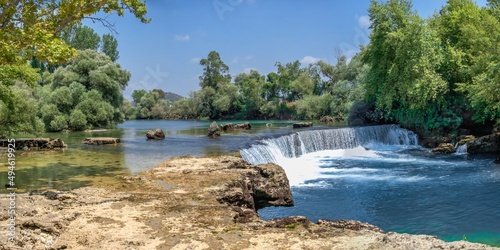 Manavgat waterfall in Antalya province of Turkey