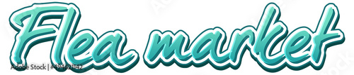 Flea Market typography logo