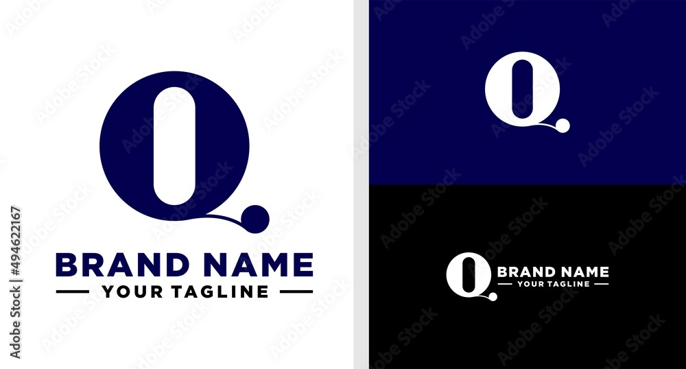 Fototapeta premium LETTER Q LOGO MONOGRAM CLASSIC EDITABLE