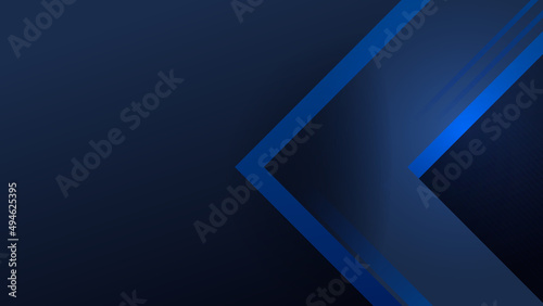 Modern shiny realistic dark blue black with shadow abstract design presentation background. Technology network vector illustration for banner, cover, web, flyer, card, poster, texture, slide, magazine