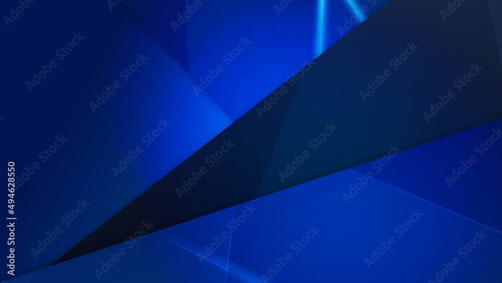 Fototapeta premium Abstract modern blue and black background. Vector illustration design for presentation, banner, cover, web, flyer, card, poster, wallpaper, texture, slide, magazine, and powerpoint.