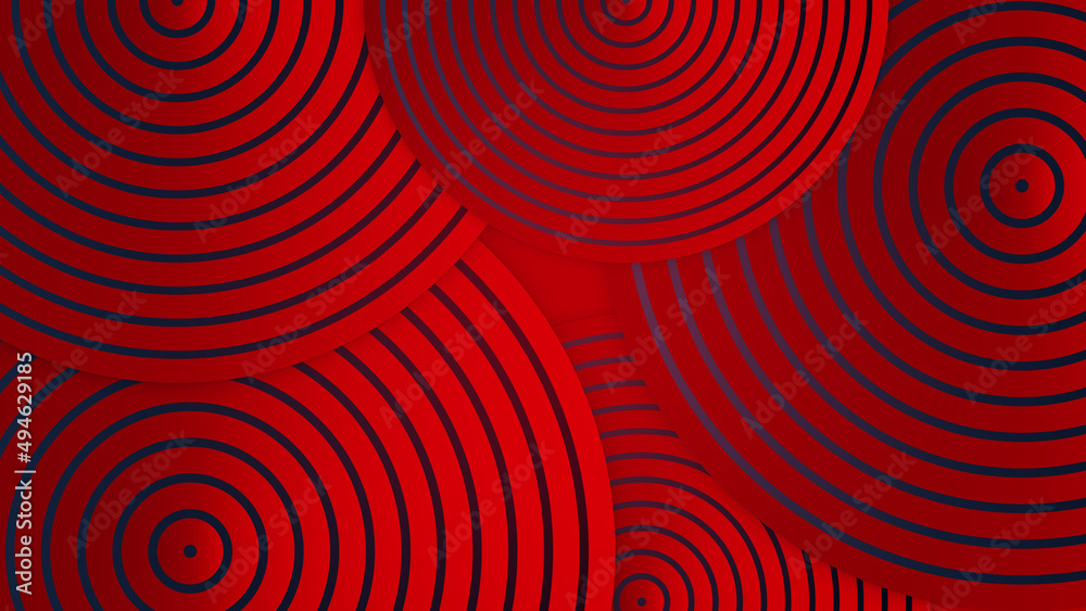 Abstract red vector background with stripes dots circles waves Abstract red vector background with stripes dots circles waves