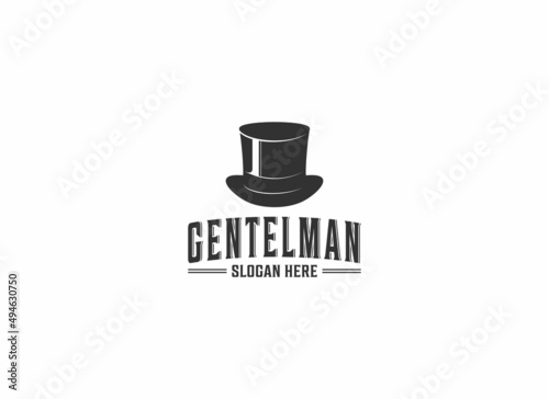 gentelman logo template in white background