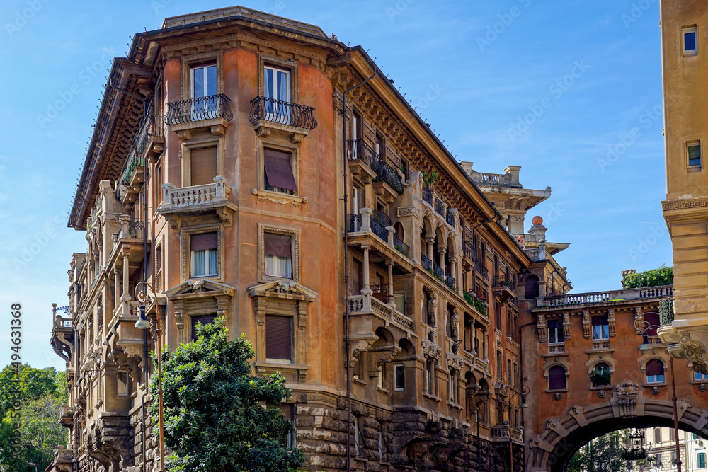 Quartier résidentiel à l'architecture de style à Rome