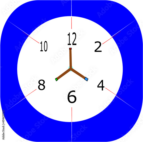 beautiful vector clock