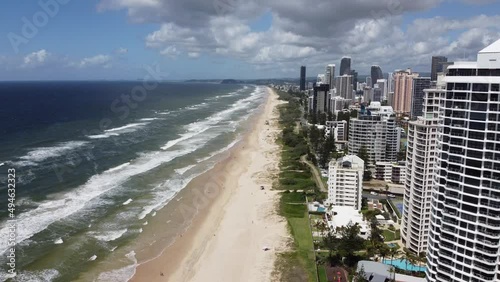 Static position panorama view on Gold Coast