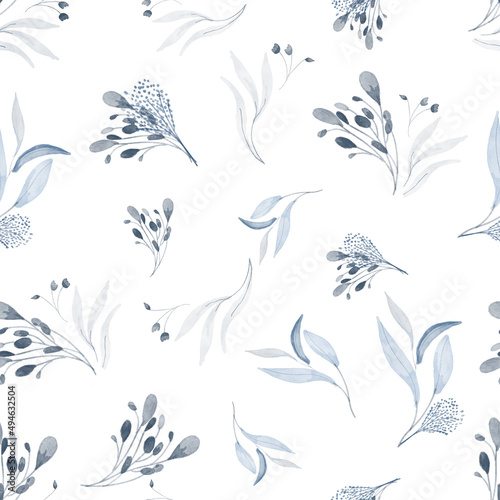 Watercolor Floral Seamless Pattern. Spring collection for fashion and print. 