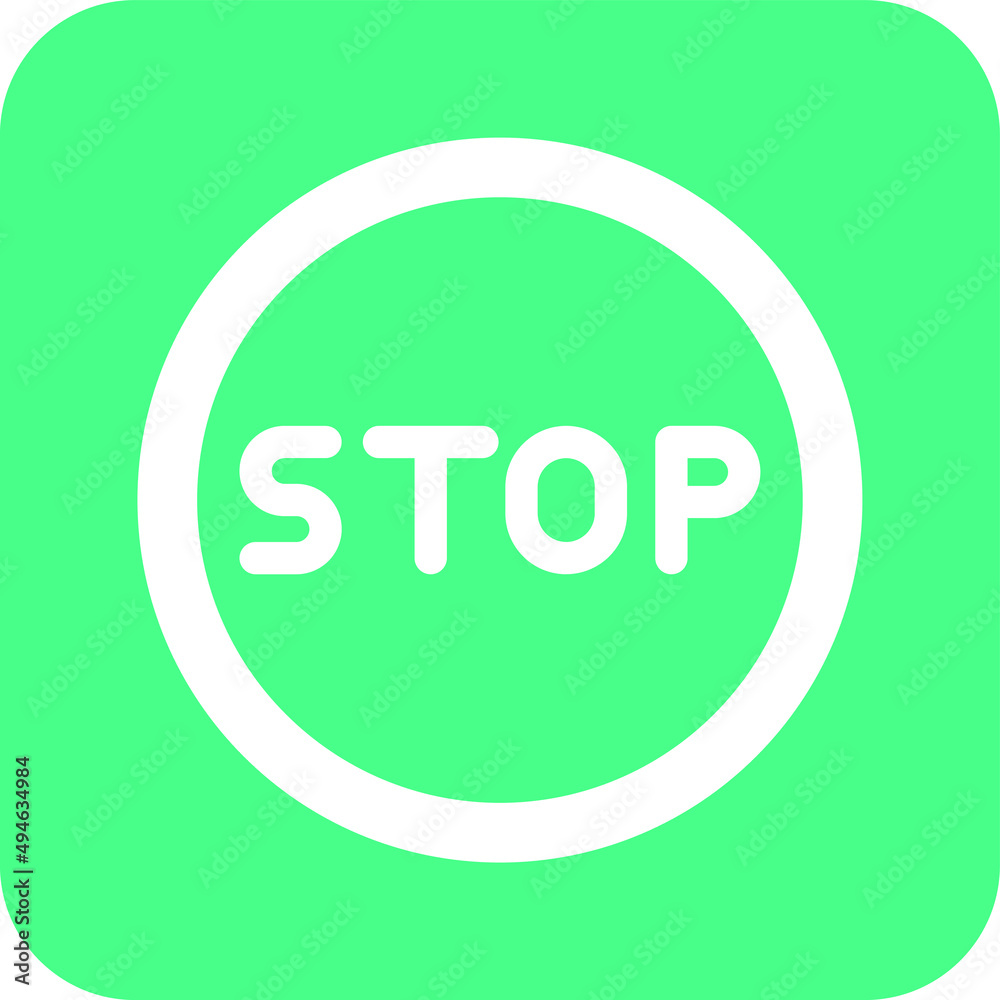 Stop Vector Icon Design Illustration Stop Vector Icon Design Illustration