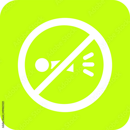 No horn Vector Icon Design Illustration