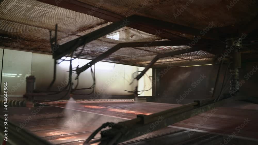 Industrial Machines Operating In A Leather Manufacturing Factory Plant Industrial Machines Operating In A Leather Manufacturing Factory Plant
