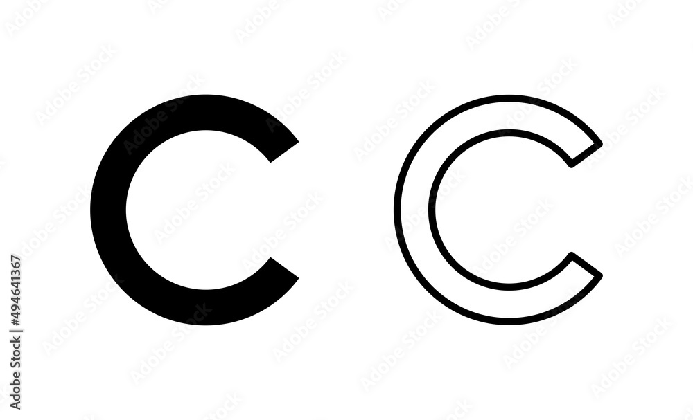 Copyright icon vector. copyright sign and symbol Copyright icon vector. copyright sign and symbol