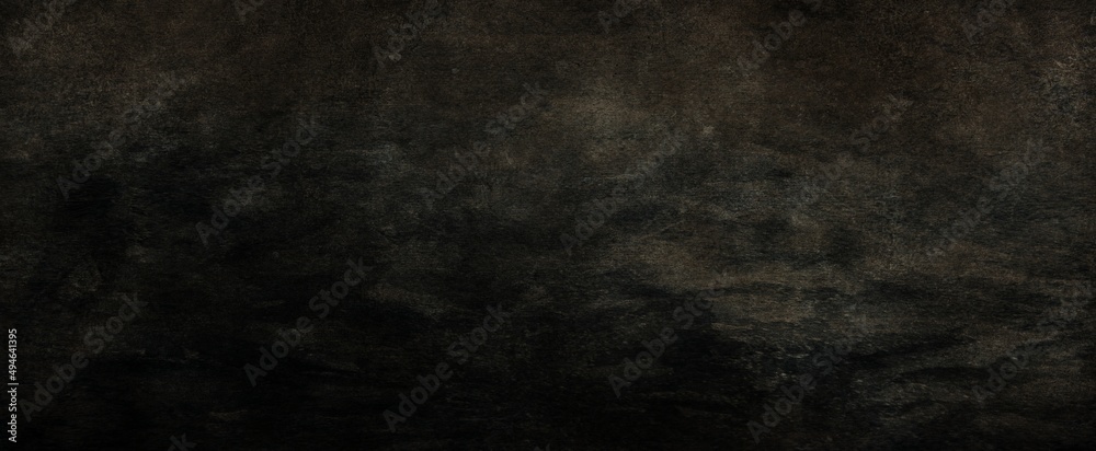 Fototapeta black old wall cracked concrete background / abstract black texture, vintage old background
