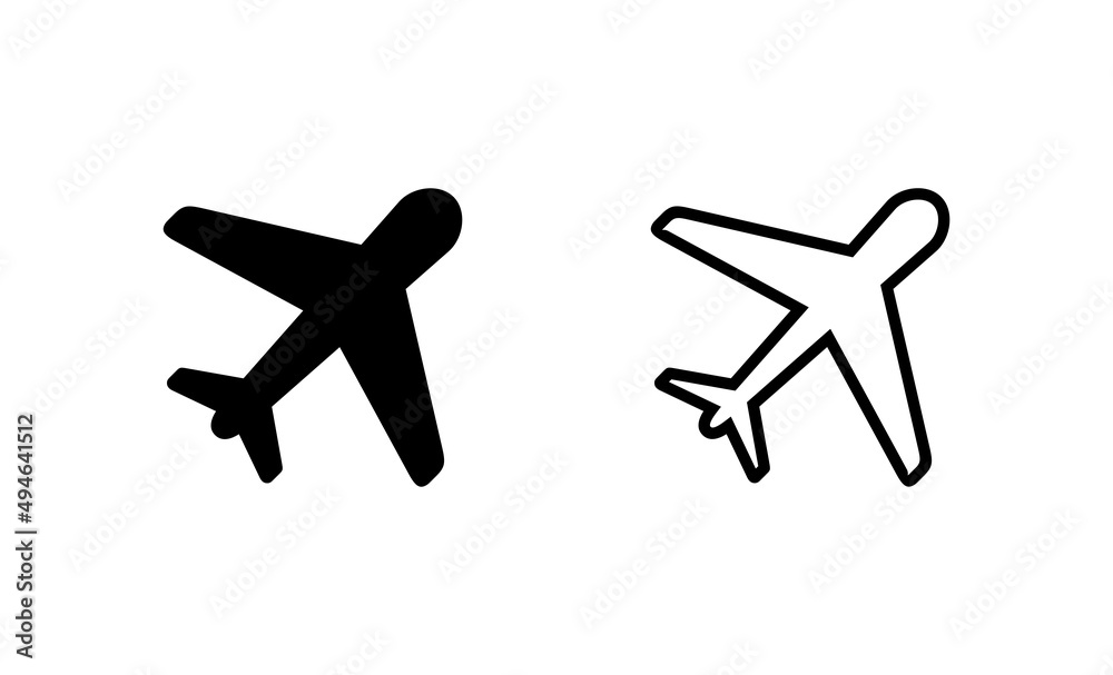 Plane icon vector. Airplane sign and symbol. Flight transport symbol. Travel sign. aeroplane Plane icon vector. Airplane sign and symbol. Flight transport symbol. Travel sign. aeroplane