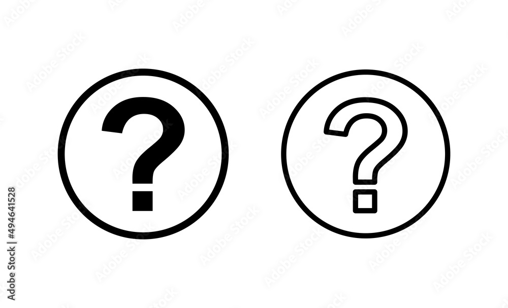 Question icon vector. question mark sign and symbol Question icon vector. question mark sign and symbol