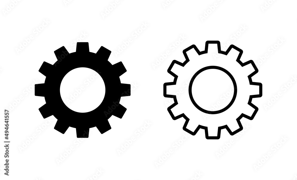 Setting icon vector. Cog setting sign and symbol. Gear Sign Setting icon vector. Cog setting sign and symbol. Gear Sign