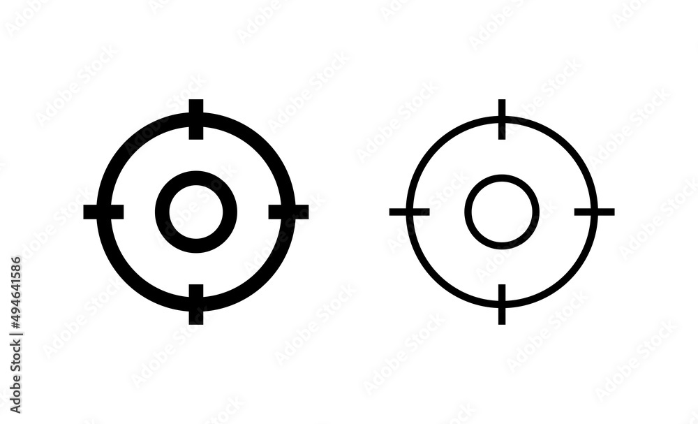 Target icon vector. goal icon vector. target marketing sign and symbol