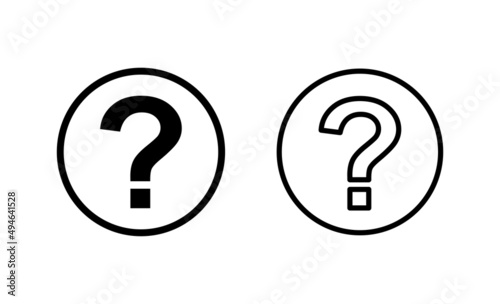 Question icon vector. question mark sign and symbol