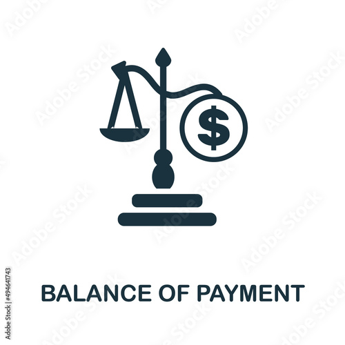 Balance Of Payment flat icon. Colored element sign from auditors collection. Flat Balance Of Payment icon sign for web design, infographics and more.