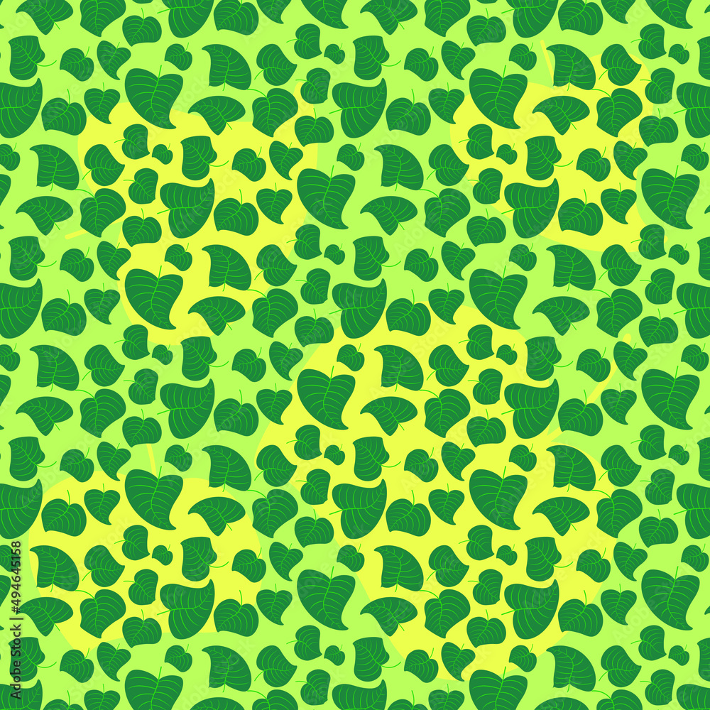 Pattern. Nature, the image of leaves on a colored background. Vector drawing, printing, design.
Pattern. Nature, the image of leaves on a colored background. Vector drawing, printing, design.