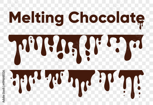 Chocolate with chocolate splashing in the middle isolated on white background