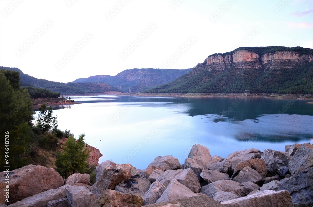 Naklejka premium lake. lago