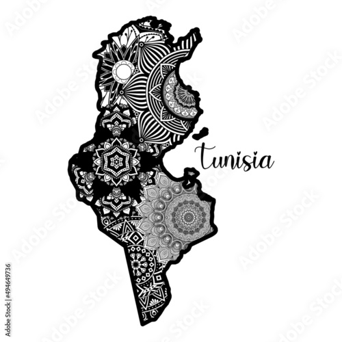 Fotografie Tunisia Country Mandala