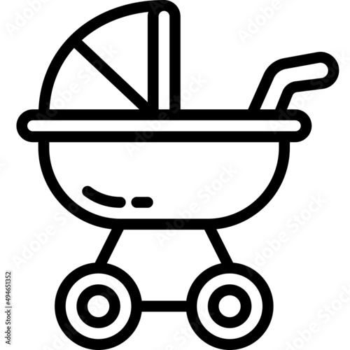 stroller line icon