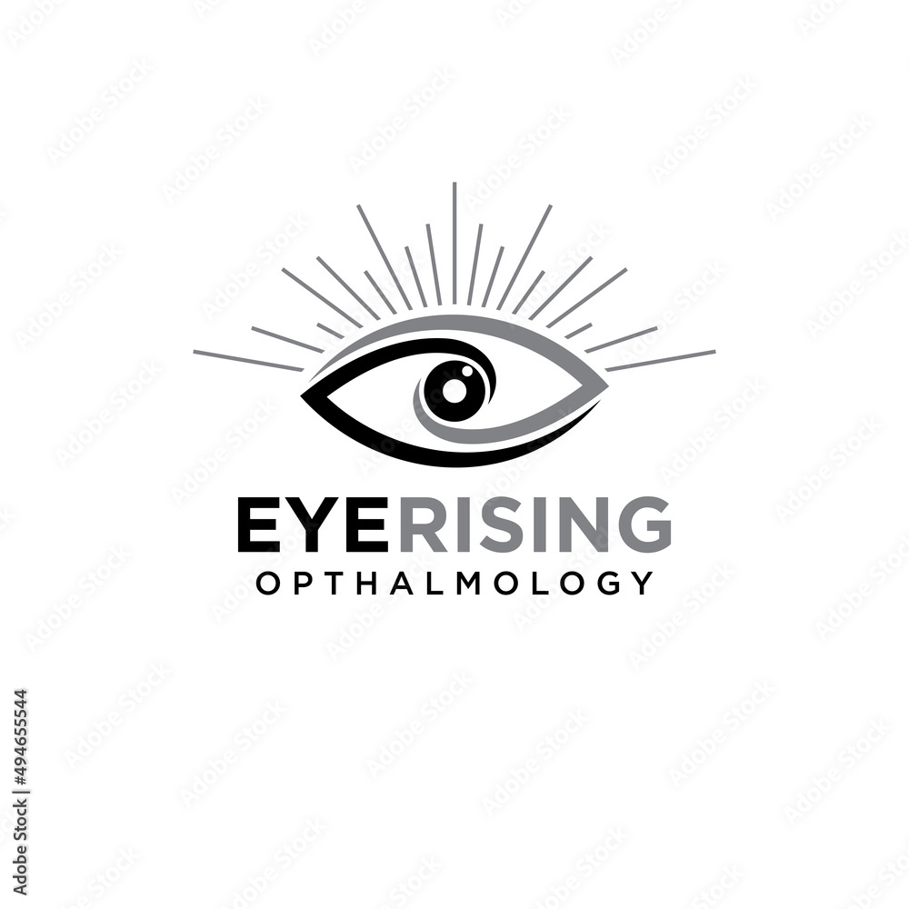 eye rising ophthalmology logo, creative shine eyelash vector eye rising ophthalmology logo, creative shine eyelash vector