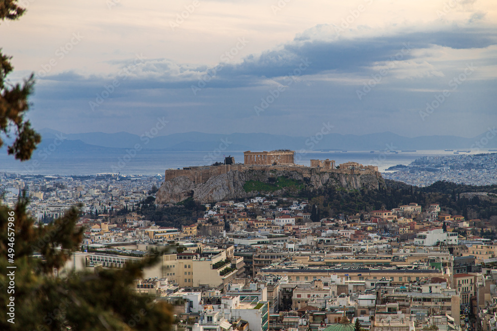 panorama of athens city