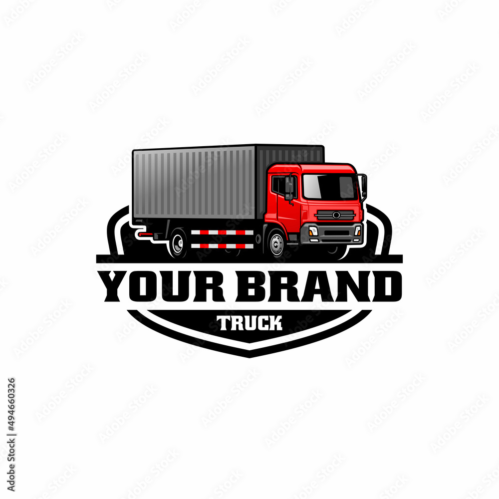 truck logo vector isolated