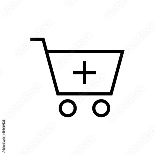 Shopping cart add product icon