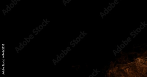 Bright fire effect with alpha channel. A fiery transition.