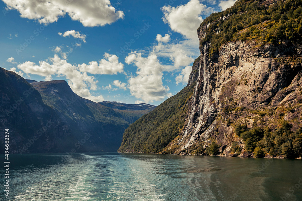 landscape on the fjords of norway at summer time landscape on the fjords of norway at summer time