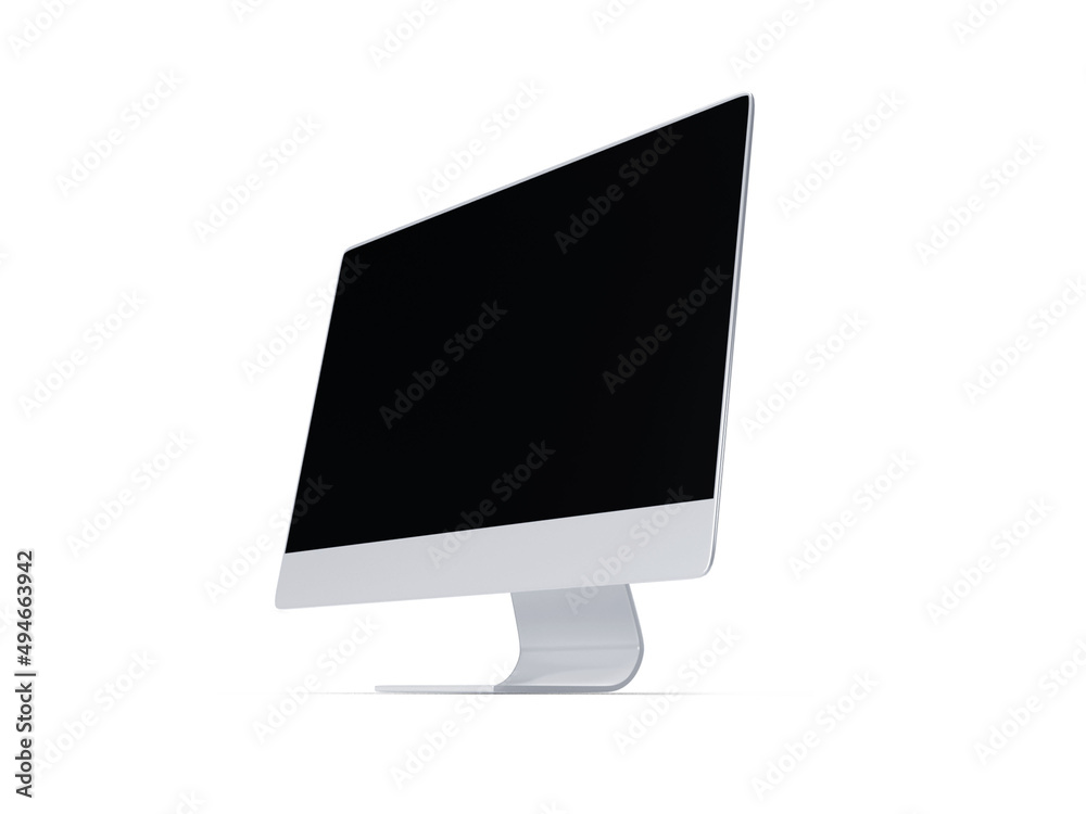 Desktop Computer 3D Illustration Mockup Scene Desktop Computer 3D Illustration Mockup Scene