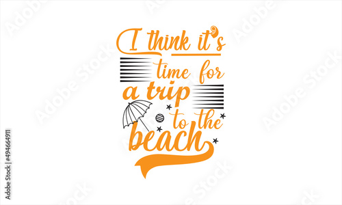 Wallpaper Mural Trip to the beach typography , vector  t-shirt design Torontodigital.ca