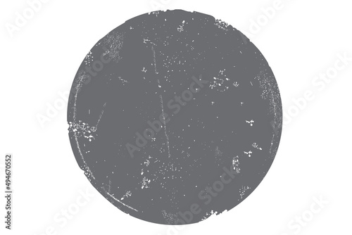 Circle grunge stamp. Round vector isolated on white background. Grey stamp vector. For grunge badge, seal, ink and stamp design template. Round grunge hand drawn circle shape, vector