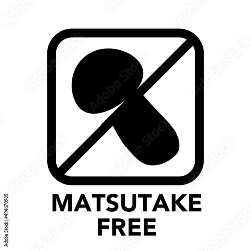 Square frame matsutake mushroom free icon, one of the food allergy icons set	
