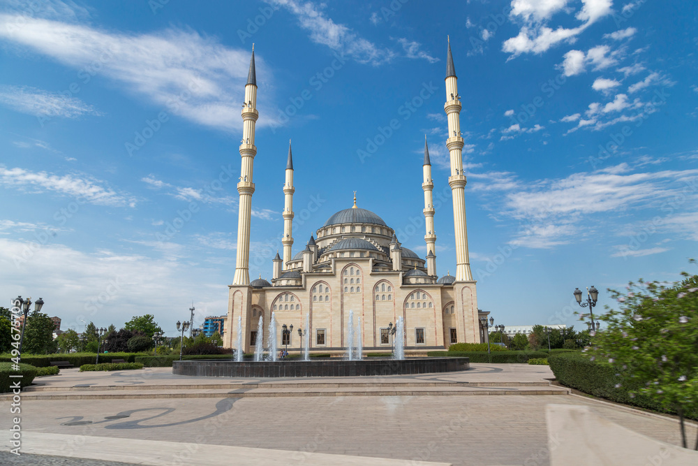 mosque in Grozny city , heart of Chechenia  