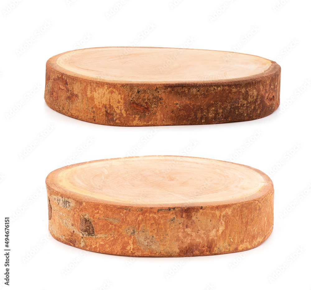 Wood floor isolated on white background