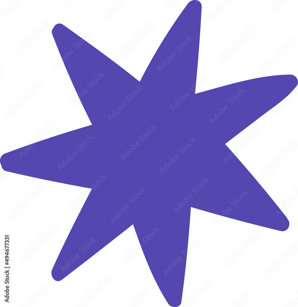 Abstract Star Cartoon Illustration